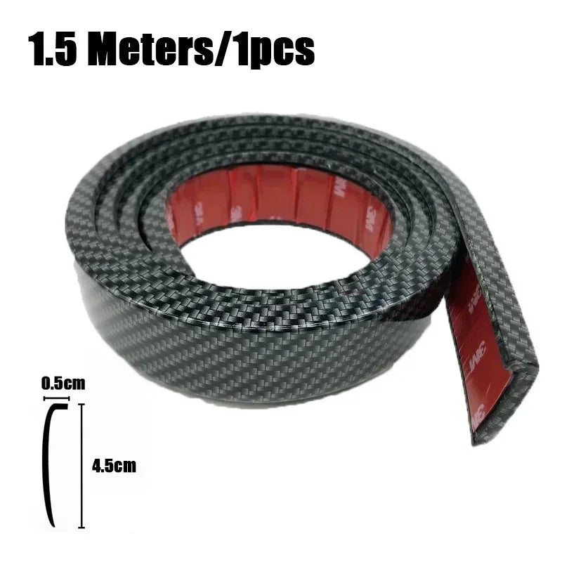 1.5 Meters Car Fender Flares Arches Wing Expander Arch Eyebrow Mudguard Lip Body Kit Protector Cover Mud Guard Accessories