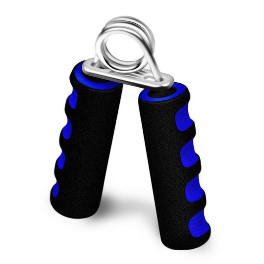 1-Pack Foam Hand Gripper with 55LB Strength, Ergonomic Non-Slip Grip &amp; Springs - Red/Blue for Home Gym, CrossFit, Wrist &amp; Arm Strength Training, Hand Grip Strengthener